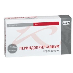 Периндоприл-алиум таблетки 4мг №90. Фото