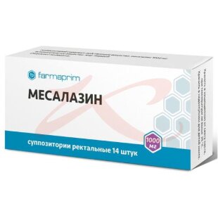 Месалазин суппозитории ректальные 1000мг №14. Фото
