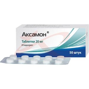 Изображение Аксамон таблетки 20мг №50 Аксамон таблетки 20мг №50. Фото