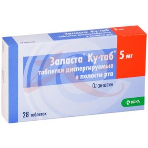 Заласта ку-таб таблетки диспергируемые в полости рта 5мг №28. Фото