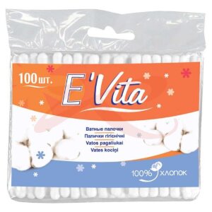 Изображение Евита палочки ватные №100 п/э Евита палочки ватные №100 п/э. Фото