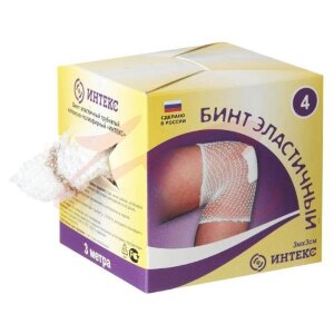 Интекс бинт эластичный трубчатый 3мх3см №4. Фото
