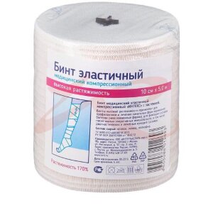 Интекс бинт эласт. компрес. вр 5мх10см застежка. Фото