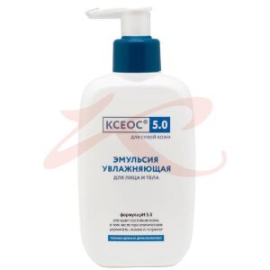 Ксеос 5 0 эмульсия для лица и тела 250мл увлажн д/сух кожи. Фото