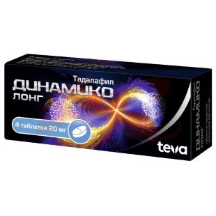 Динамико лонг таблетки покрытые пленочной оболочкой 20мг №4. Фото