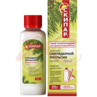 Скипар набор терапевт нтв-02 (раствор белый 200мл + термометр). Фото