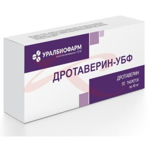 Дротаверин-убф таблетки 40мг №50. Фото