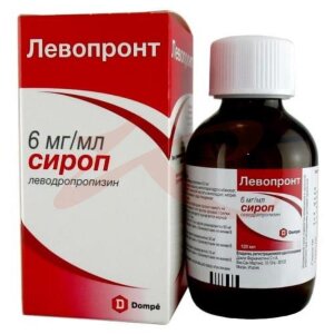 Левопронт сироп 6мг/мл 120мл /в комплекте с мерным стаканчиком/. Фото