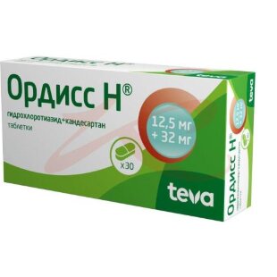 Ордисс н таблетки 12.5мг + 32мг №30. Фото