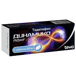 Динамико лонг таблетки покрытые пленочной оболочкой 20мг №1. Фото