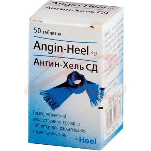 Ангин-хель сд таблетки для рассасывания гомеопатические №50  в .