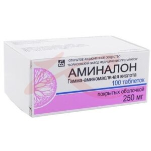 Аминалон таблетки покрытые оболочкой 250мг №100. Фото