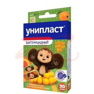 Унипласт лейкопластырь бактерицидный №20 детск чебурашка. Фото