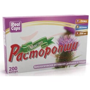 Изображение Реалкапс расторопши масло капсулы 300мг №200 Реалкапс расторопши масло капсулы 300мг №200. Фото