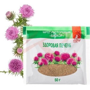 Биокор шрот 50г расторопши. Фото