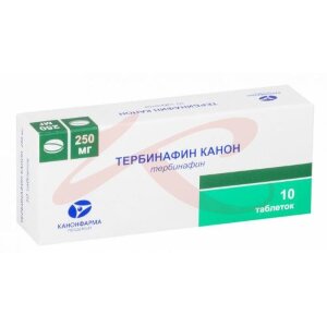 Тербинафин канон таблетки 250мг №10. Фото