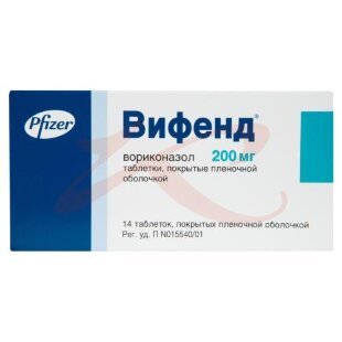 Вифенд таблетки покрытые пленочной оболочкой 200мг №14. Фото