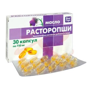 Реалкапс расторопши масло капсулы 750мг №30. Фото