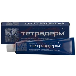 Изображение Тетрадерм крем для наружного применения 30г Тетрадерм крем для наружного применения 30г. Фото