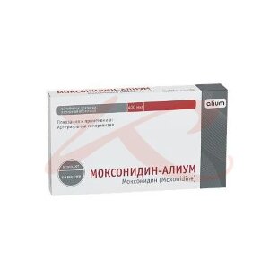 Моксонидин-алиум таблетки покрытые пленочной оболочкой 0,4мг №60. Фото
