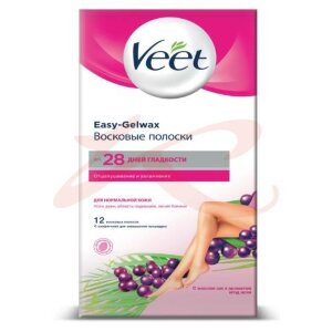 Вит восковые полоски №12 д/депил д/норм кожи c технологией easy gel-wax. Фото