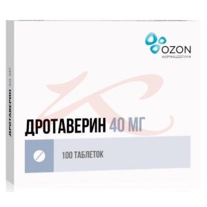 Изображение Дротаверин таблетки 40мг №100 Дротаверин таблетки 40мг №100. Фото