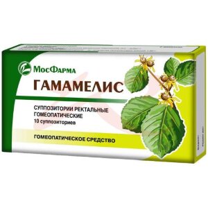 Проктолиф гамамелис суппозитории ректальные гомеопатические №10. Фото