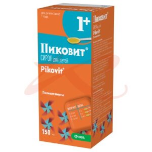 Пиковит сироп 150мл в комплекте с ложкой дозировочной. Фото