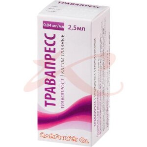 Изображение Травапресс капли глазные 0.04мг/мл 2,5мл №1 Травапресс капли глазные 0.04мг/мл 2,5мл №1. Фото