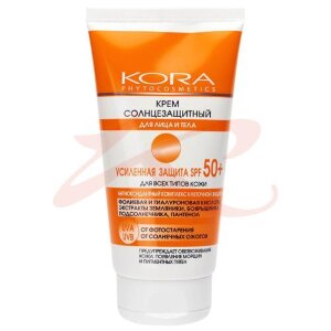 Изображение Кора крем 150мл солнцезащ. усил. защ. spf-50 + /арт.4917/ Кора крем 150мл солнцезащ. усил. защ. spf-50 + /арт.4917/. Фото
