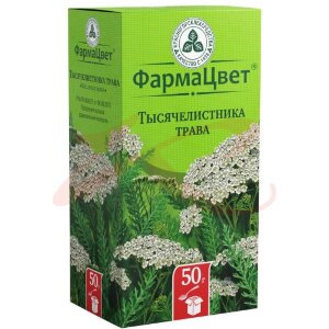 Тысячелистника трава сырье растительное измельченное 50г. Фото