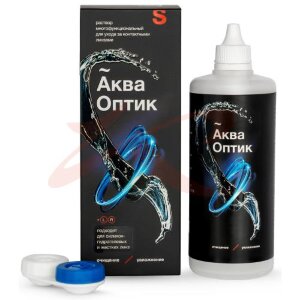 Акваоптик раствор для линз 450мл многофункциональный. Фото
