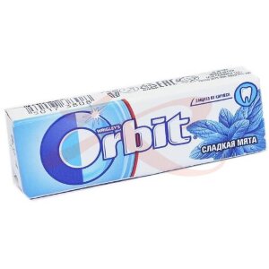 Изображение Орбит жевательная резинка №10 (14г) сладкая мята Орбит жевательная резинка №10 (14г) сладкая мята. Фото