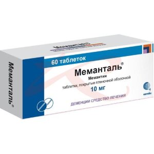 Меманталь таблетки покрытые пленочной оболочкой 10мг №60. Фото