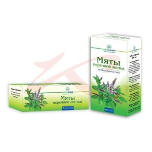 Мяты перечной листья измельченные 50г. Фото