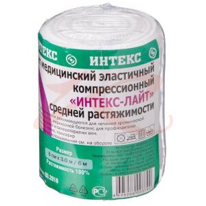 Интекс лайт бинт эластичный компрессионный ср 8смх3м. Фото