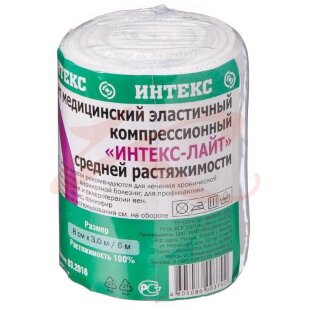 Интекс лайт бинт эластичный компрессионный ср 8смх3м. Фото