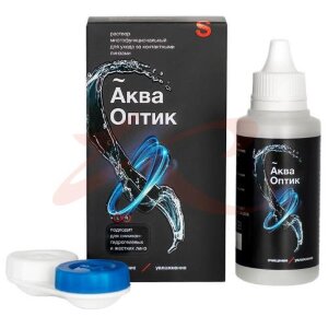 Изображение Акваоптик раствор для линз 60мл многофункцион. Акваоптик раствор для линз 60мл многофункцион.. Фото