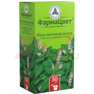 Мяты перечной листья измельченные 50г. Фото