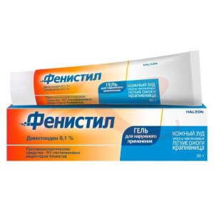 Изображение Фенистил гель для наружного применения 0,1% 30г Фенистил гель для наружного применения 0,1% 30г. Фото