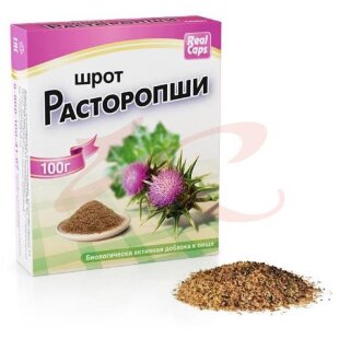 Реалкапс расторопши шрот 100г. Фото