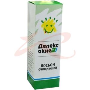 Делекс акне лосьон для лица 100мл очищающий. Фото