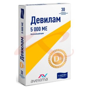 Девилам таблетки покрытые оболочкой 5000ме №30. Фото