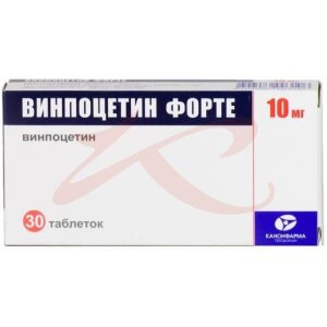 Изображение Винпоцетин форте канон таблетки 10мг №30 Винпоцетин форте канон таблетки 10мг №30. Фото