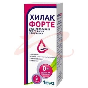 Хилак форте капли для приема внутрь 100мл. Фото
