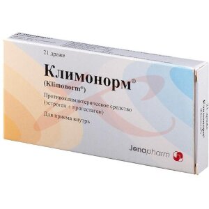 Изображение Климонорм таблетки покрытые пленочной оболочкой набор №21 /в наборе: таблетки 2-х видов - желтые (эстрадиола валерат 2 мг)-9 шт., коричневые (эстрадиола валерат 2 мг + левоноргестрел 0.15 мг)-12 шт/ Климонорм таблетки покрытые пленочной оболочкой набор №21 /в наборе: таблетки 2-х видов - желтые (эстрадиола валерат 2 мг)-9 шт., коричневые (эстрадиола валерат 2 мг + левоноргестрел 0.15 мг)-12 шт/. Фото