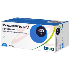Финлепсин ретард таблетки пролонгированного действия 400мг №50. Фото