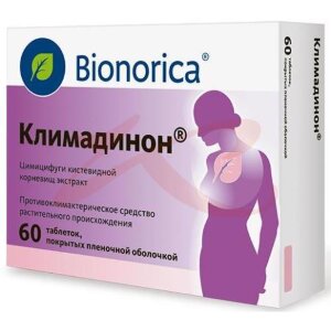 Климадинон таблетки покрытые пленочной оболочкой №60. Фото
