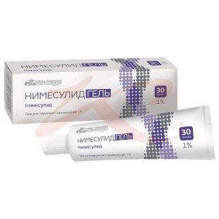 Нимесулид гель для наружного применения 1% 30г. Фото
