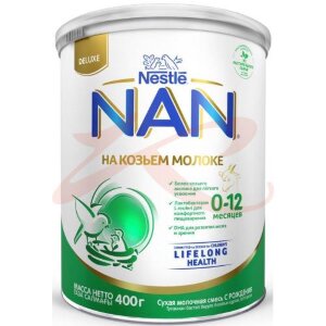 Нан смесь сухая 400г на козьем молоке 0-12мес. Фото